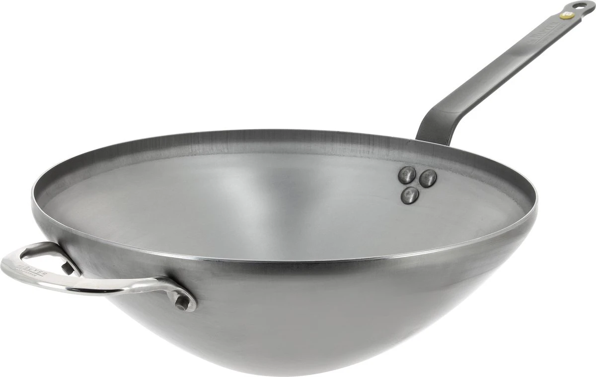 DeBuyer - Mineral B Wok 40cm - Staal - Tegengreep 1 DeBuyer - Mineral B Wok 40cm - Staal - Tegengreep