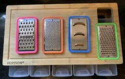 HUISSON Luxe Houten Snijplank XXL Met 5 Opvangbakken En 4 Raspen 50 X 27 X 10 Cm Groentesnijder Keukengerei Snijplank Hout BBQ -Merkloos Winkel 1200x762 6