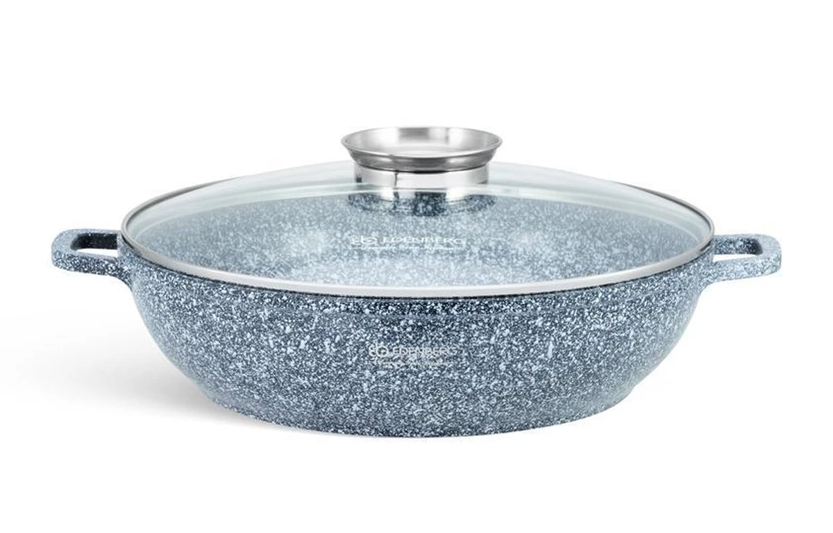 Edënbërg Stonetec Line - Luxe Wokpan - Ø 32 Cm - 5.5l - 3-laags Anti-aanbaklaag 5 Edënbërg Stonetec Line - Luxe Wokpan - Ø 32 Cm - 5.5l - 3-laags Anti-aanbaklaag - Afbeelding 5