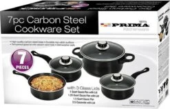 Prima Pannenset 7 Delig - Kleine Pannen - Zwart - Antiaanbaklaag - Kookset - Met Deksel - Kookpannen - Sauspan - Cadeau Voor Man En Vrouw 6 Prima Pannenset 7 Delig - Kleine Pannen - Zwart - Antiaanbaklaag - Kookset - Met Deksel - Kookpannen - Sauspan - Cadeau Voor Man En Vrouw -Merkloos Winkel 1200x768 2