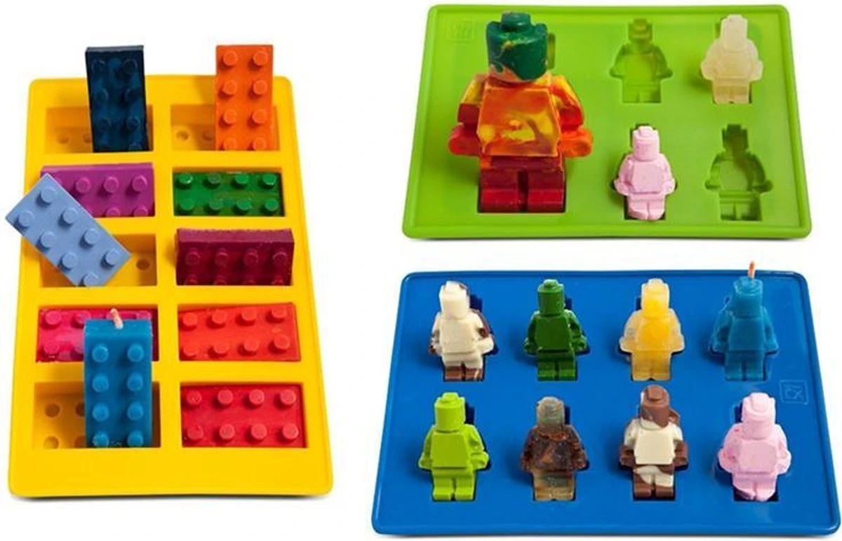 Merkloos Brick Robot Siliconen Ijsbakvormset - 3 Delig 1 Merkloos Brick Robot Siliconen Ijsbakvormset - 3 Delig