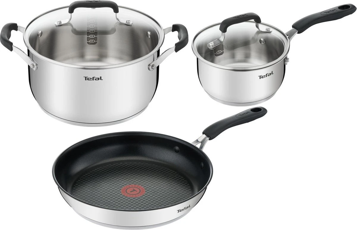 Tefal Cook & Cool Pannenset - 3-delig 1 Tefal Cook & Cool Pannenset - 3-delig