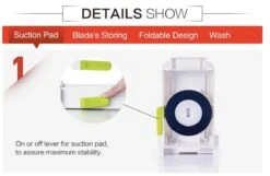 Merkloos Premiumful ® - Multifunctionele Spiraalsnijder Met Zuignap - Inclusief 5 Verschillende Snijbladen - Opvouwbaar - BPA Vrij -Merkloos Winkel 1200x782 7