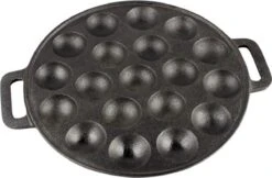 YUGN BLACK Poffertjespan Poffertjesmaker 6 Delige Set - 19 Poffertjes Incl Doseerfles Kwast Poffertjesvork Siliconen Ovenwanten - Platte Onderkant Poffertjespan Inductie Poffertjespan Elektrisch - Cadeau Tip -Merkloos Winkel 1200x785 1