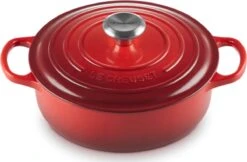 Le Creuset - Gietijzeren - Lage Braadpan - 24cm - Kersenrood -Merkloos Winkel 1200x785 3