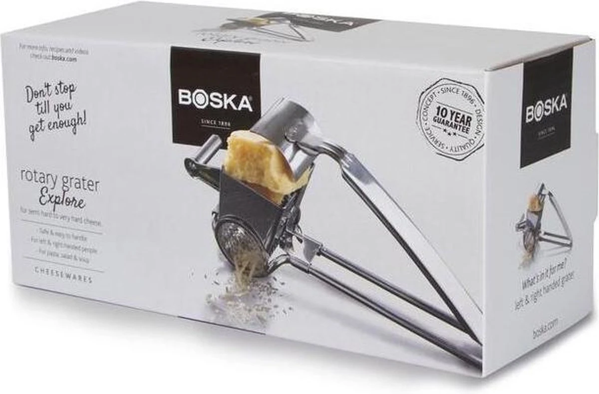 Boska Handrasp Molen Romano - Kaasrasp Molen - Voor Harde Kaas - 200x85x100 Mm 10 Boska Handrasp Molen Romano - Kaasrasp Molen - Voor Harde Kaas - 200x85x100 Mm - Afbeelding 10