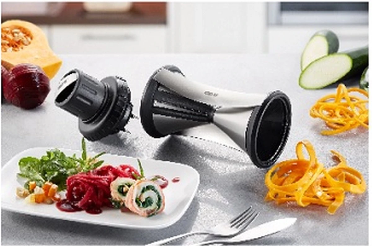 GEFU Spirelli XL Spiraalsnijder - RVS - Vaatwasmachinebestendig 6 GEFU Spirelli XL Spiraalsnijder - RVS - Vaatwasmachinebestendig - Afbeelding 6