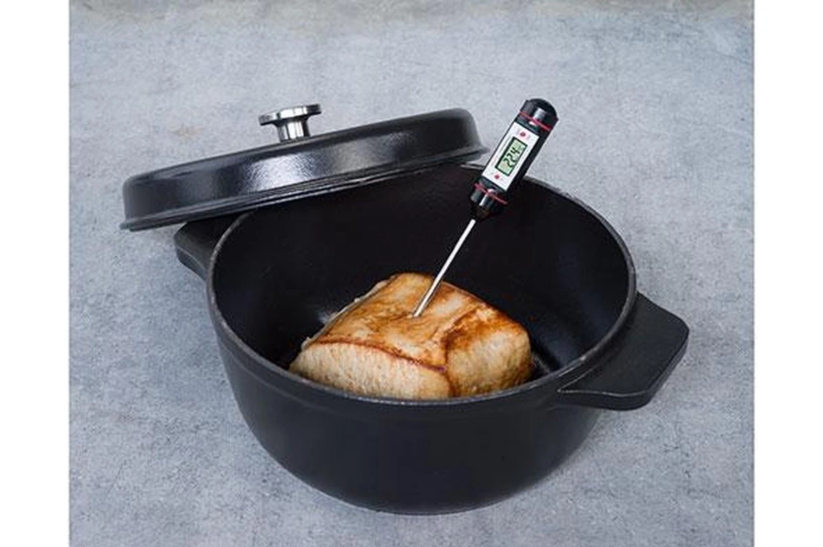 Merkloos Digitale Thermometer - Thermometer Keuken - Koken Bakken En Braden - Zwart 2 Merkloos Digitale Thermometer - Thermometer Keuken - Koken Bakken En Braden - Zwart - Afbeelding 2