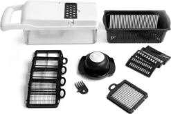 Mmoods Luxe Mandoline - Groentesnijder Voor Keuken - Keukensnijder Voor Groenten En Fruit - Groentesnijder - 19 Instelbare Raspen - Uiensnijder - Spiraalsnijder - Frietsnijder -Merkloos Winkel 1200x798 14