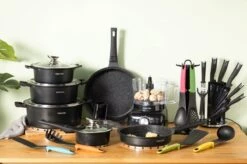 Swiss Pro+ - SWP41D22 - Pannenset 41 Delig - Foodprocessor - Messenblok 8 Delig - Kookgerei Set Met Houder 7 Delig - Starters Pakket - 2022 Serie - Limited Edition -uitzet -Merkloos Winkel 1200x799 121