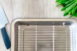 YUGN COMBI Set Braadslede Ovenschaal Combi Braadslee Oven Set - 2x Braadslede Met Rooster Voor Ovengerechten - 36x27x7CM En 40x30x7CM En Inclusief Bakkwast - Cadeau- Cadeautip -Merkloos Winkel 1200x799 150