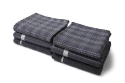 Twentse Damast Keuken Handdoeken Mix&Match - Katoen - Keukendoeken En Theedoeken Set - 3 Stuks - Antraciet