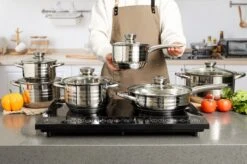 Swiss Pro + Pannenset - 12 Delig - RVS - Roestvrijstalen Kookgerei 18/10 -Merkloos Winkel 1200x799 67