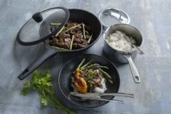 Sola Wokpan Fair Cooking - Ø 30 Cm - Zwart/wit - Aluminium - Antiaanbaklaag -Merkloos Winkel 1200x800 11