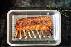 YUGN COMBI Set Braadslede Ovenschaal Combi Braadslee Oven Set - 2x Braadslede Met Rooster Voor Ovengerechten - 36x27x7CM En 40x30x7CM En Inclusief Bakkwast - Cadeau- Cadeautip -Merkloos Winkel 1200x800 278