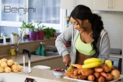 Aardappelstamper | Professioneel | Stamper | Pureestamper | Potato Masher | Pureerder | Stamppot Stamper | Matt Steel | Horizontale Handgreep | Professioneel | Ergonomische Handgreep | Handmatig | Vaatwasserbestendig -Merkloos Winkel 1200x800 364