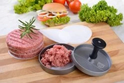 ProudProducts Hamburgerpers Met 100 Wax Papiertjes – Hamburgermaker – Hamburger Pers - BBQ Accesoires - RVS -Merkloos Winkel 1200x800 402