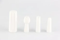 Robuuste Kwaliteit Plastic Slagroom Mondjes - Keizer RVS - Slagroomapparaat Mond - Spuitmondjes Set - Icing Tips - Slagroomspuit Mondjes Set Van 5