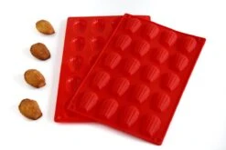 Merkloos Siliconen Madeleine Bakvorm - Antikleef - 20 Mini Madeleines - Bakvorm - Plooibaar - Madeleine - Siliconen - Energiezuinig - Herbruikbaar - Bakken