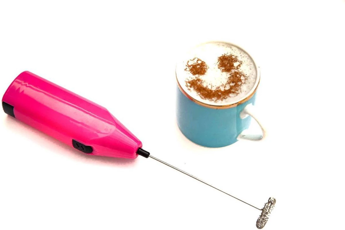 INTER-CAFFÈ® Elektrische Melkopschuimer - Handmatige Melkopschuimer - Melkschuimer - Roze - 1 Jaar Garantie 3 INTER-CAFFÈ® Elektrische Melkopschuimer - Handmatige Melkopschuimer - Melkschuimer - Roze - 1 Jaar Garantie - Afbeelding 3