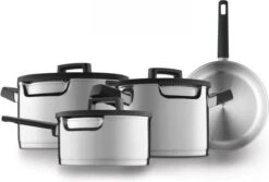 BergHOFF GEM Downdraft Pannenset - 7 Delige Set - 4 Pannen