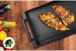 Eurolux Teppanyaki Plaat Met Grepen - 41 X 24 X 2.5 Cm - Zwart - Aluminium - Geschikt Voor Alle Warmtebronnen -Merkloos Winkel 1200x815 2