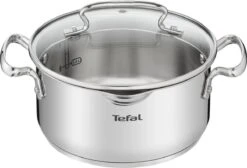 Tefal Duetto+ Pannenset -10 Delig- 5 Pannen - Kookpannenset - Zilver - Afdruipdeksels -Merkloos Winkel 1200x816 1