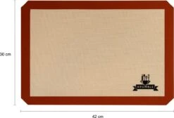 Krumble Siliconen Bakmat - Anti-kleef - 42x30cm - Beige & Bruin -Merkloos Winkel 1200x817 9