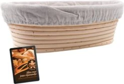 Broba Rijsmand Ovaal Met Deegkleed – Broodmand Riet - Brood Bakken Spullen
