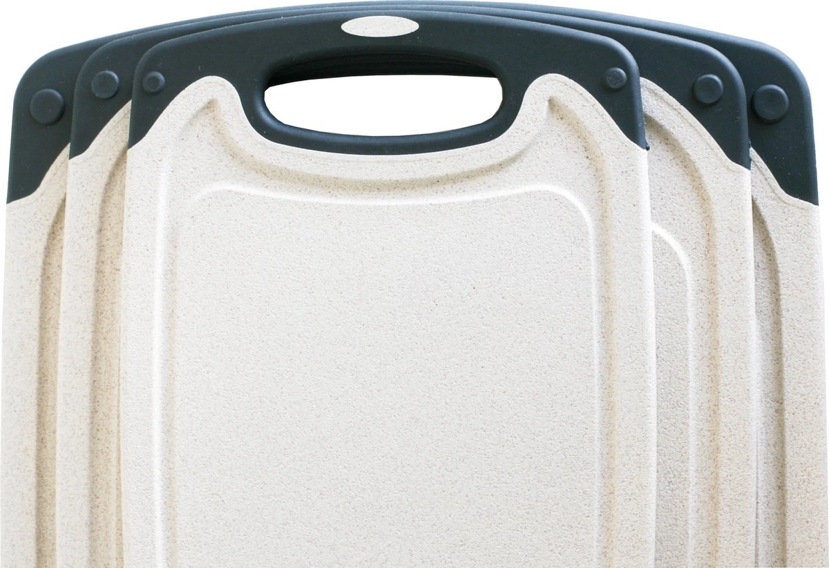 Ubian 3-delige Kunststof Snijplanken Set Met Anti-slip Handvaten – Incl. Grote Snijplank Van 40x24cm 2 Ubian 3-delige Kunststof Snijplanken Set Met Anti-slip Handvaten – Incl. Grote Snijplank Van 40x24cm - Afbeelding 2