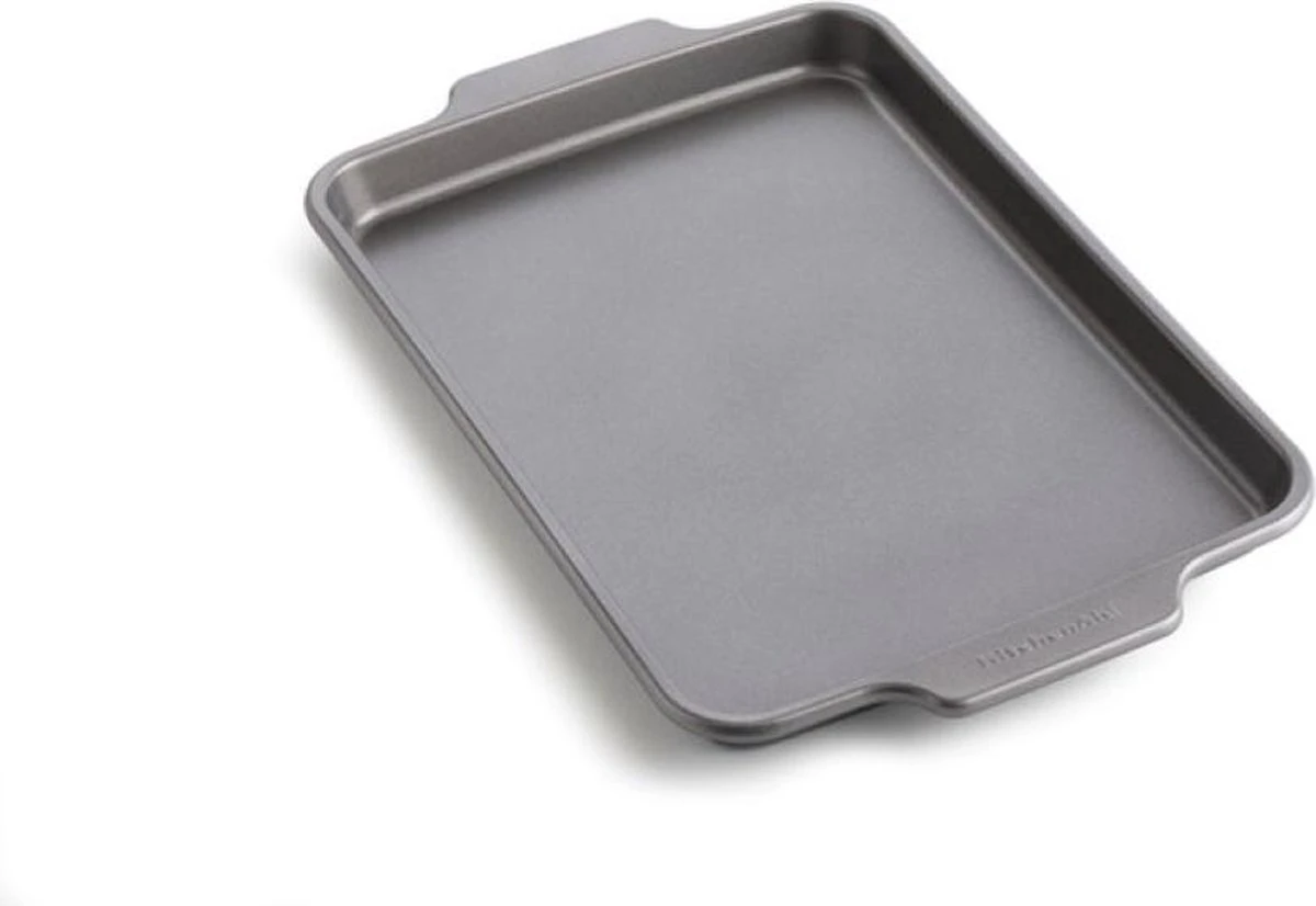 KitchenAid Bakplaat 33x22,5cm - Gealuminiseerd Staal - Anti-aanbak - PFAS-vrij 2 KitchenAid Bakplaat 33x22,5cm - Gealuminiseerd Staal - Anti-aanbak - PFAS-vrij - Afbeelding 2