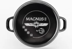 Lite-Body - Magnus Soeppan / Stamppotpan Met Deksel - Ø 24 Cm/ 8l - Emaille - Grijs -Merkloos Winkel 1200x827 6