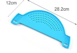 Merkloos Afgiethulp – Afgietdeksel Met Handvaten – Makkelijk Afgieten - Afgietdeksel - Blauw -Merkloos Winkel 1200x827 8