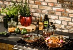 Koekenpan Ø26cm Met Deksel - Inductie - Koper - DUCQ -Merkloos Winkel 1200x832 1