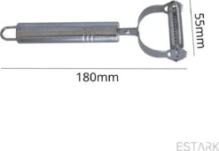ESTARK® Dunschiller - Julienne & Groenteschiller - Groentesnijder - Uiensnijder - Spiraalsnijder - Juliennerasp - Juliennesnijder - Sliertensnijder - Multifunctionele Groenten Schiller Aardappel Schiller - Dunschiller RVS 19 ESTARK® Dunschiller - Julienne & Groenteschiller - Groentesnijder - Uiensnijder - Spiraalsnijder - Juliennerasp - Juliennesnijder - Sliertensnijder - Multifunctionele Groenten Schiller Aardappel Schiller - Dunschiller RVS -Merkloos Winkel 1200x833 6