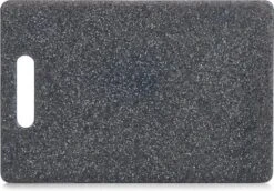 1x Rechthoekige Antracieten Snijplanken Kunststof 30 Cm - Zeller - Keukenbenodigdheden - Kookbenodigdheden - Snijplanken - Snijplanken Van Plastic