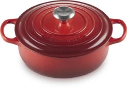 Le Creuset - Gietijzeren - Lage Braadpan - 24cm - Kersenrood -Merkloos Winkel 1200x843 4