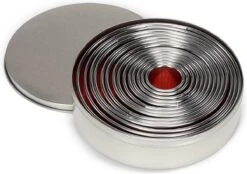 Patisse Ronde Koekjesuitstekers - Roestvrijstaal - Set/14