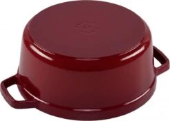 Staub - Ronde Cocotte 24 Cm - Kers -Merkloos Winkel 1200x856