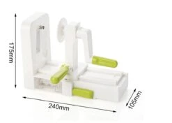 Merkloos Premiumful ® - Multifunctionele Spiraalsnijder Met Zuignap - Inclusief 5 Verschillende Snijbladen - Opvouwbaar - BPA Vrij -Merkloos Winkel 1200x856 3