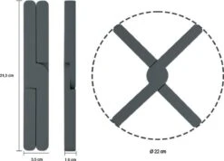 Krumble Pannenonderzetter / Opvouwbare Siliconen Pannenonderzetter / Pan Onderzetter / Pannenrooster -Opvouwbaar -Merkloos Winkel 1200x866 8