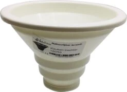 Merkloos Keuken Trechter 150/55 Inclusief 3 Confituur Recepten - Vultrechter- Keukentrechter - Pottentrechter