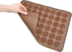 Merkloos Macarons Bakmat 2 Stuks - Siliconen - Voor 48 Macarons - Koekjes - Bakken - Mat - Set