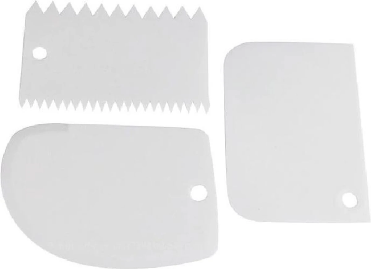 Merkloos Taartschraper - Deegschraper - Deegkrabber - Fondant Schraper - 3-Delig - Icing Of Botercrème - Patisserie - Pizza Deeg - Spatel Voor Taart - Vaatwasserbestendig 1 Merkloos Taartschraper - Deegschraper - Deegkrabber - Fondant Schraper - 3-Delig - Icing Of Botercrème - Patisserie - Pizza Deeg - Spatel Voor Taart - Vaatwasserbestendig