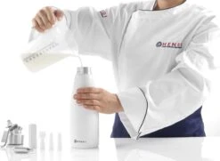 Hendi Slagroomspuit Aluminium - 0,5 Liter - Professioneel Slagroomapparaat Kitchen Line - Wit - Ø8x(H)26cm -Merkloos Winkel 1200x877 6