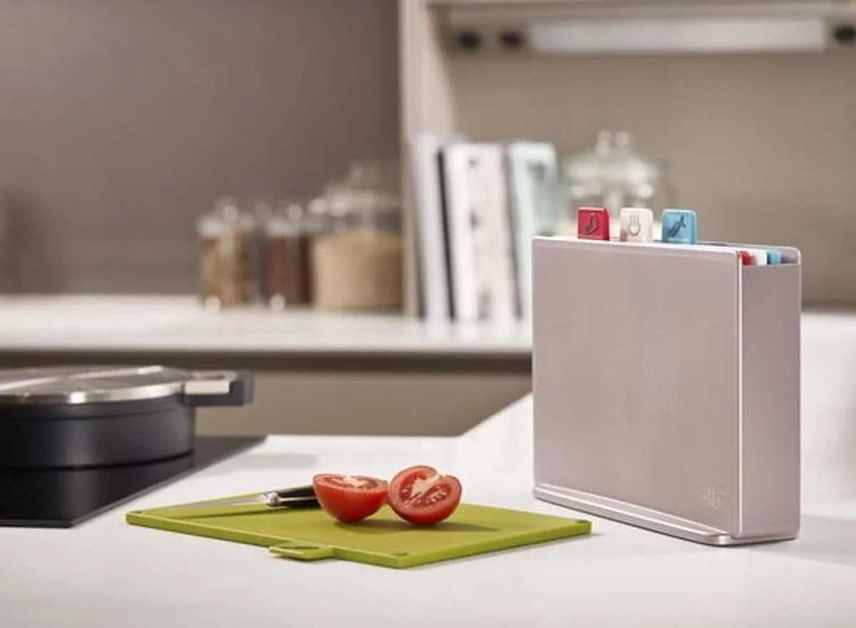 Joseph Joseph Index Snijplankenset - Met Houder - 30x20 Cm - 4 Stuks 9 Joseph Joseph Index Snijplankenset - Met Houder - 30x20 Cm - 4 Stuks - Afbeelding 9