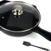 Belluci - Ø26cm - Koekenpan - Skillet + Deksel Geëmailleerde Gietijzeren Pan Voor BBQ En Inductie Incl. Accessoires - Hapjespan - Braadpan