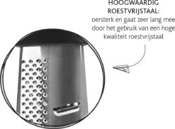 Boska Trio Formaggio - Tafelrasp Met 3 Raspmethodes - Multifunctioneel - Zilver/Zwart -Merkloos Winkel 1200x886 5