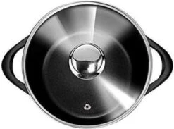 Smile - 8 Delige Pannenset - Antiaanbaklaag - Vaatwasser Bestendig - Geschikt Voor Iedere Kookplaat - MGK-18 - Zwart -Merkloos Winkel 1200x889 4