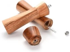 VITAMO™ Peper En Zoutmolen Set Van Acacia Hout Met Keramische Maalschijven - Grove En Fijne Maling - Instelbaar - Handmatig - Duurzaam En Tijdloos Acaciahout -Merkloos Winkel 1200x897 6